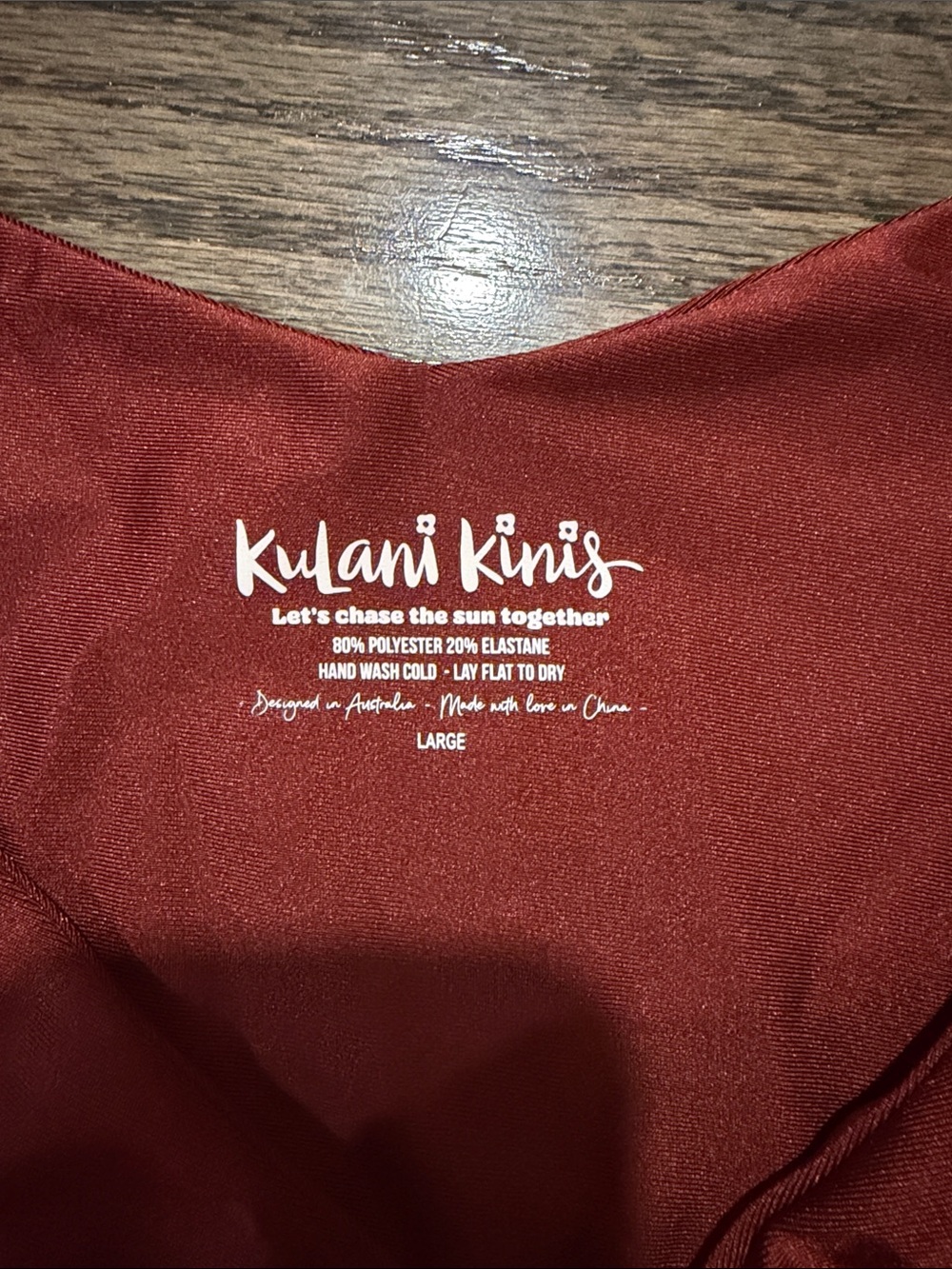 Cinnamon Red Bikini Bottom’s from Kulanikinis - Picture 2 of 2